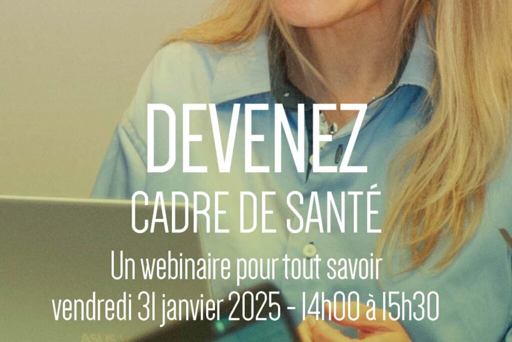 Affiche devenir cadre de sante